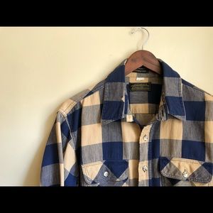 Plaid Eddie Bauer Long Sleeve Button-Up LARGE